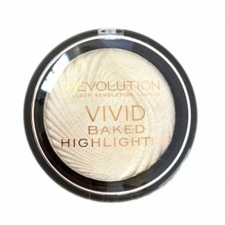 Makeup Revolution Vivid Baked Highlighter - wypiekany rozświetlacz do twarzy Golden Lights DrogeriaPremium.pl